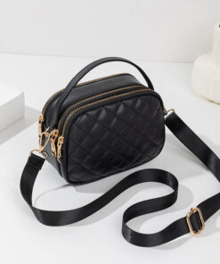 Túi xách nữ kẹp nách đeo chéo khóa chữ H da trơn